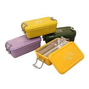 Food Grade 304 Stainless Steel Kids Lunch Box Silicone Ring Stainless Steel Bento Box