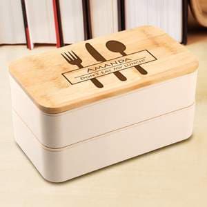 New Design Creative 2 layers Bento Box With Knife Fork And Spoon Set Bpa Free Plastic Lunch box