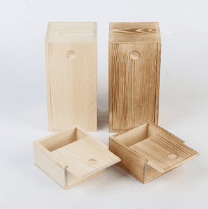 Custom wooden packaging box paulownia wood with lid