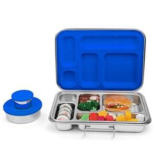 2023 Aohea popular 5 compartments Stainless Steel lunch box for School Office Kids Reusable Bento Lunch Box