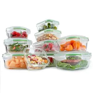 Professional microwave safe meal prep containers quality leakproof 3 dividers bento lunch box container glass