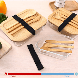 Customized Wholesale Bento Box Hot Selling Wooden Boxes Food Containers Lunch Box With Bamboo Lid