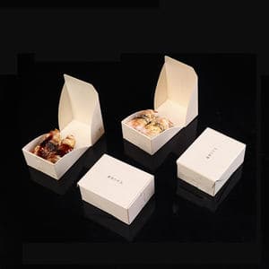 Sushi Box Bento Wooden Degradable Sushi Takeaway Box Mini 2 Capsules Disposable Creative Wood Sushi Bento Box