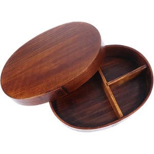 Sushi Tray Lunch Box Traditional Wooden Bento Box With Lid Used For Dining Room Home Office School